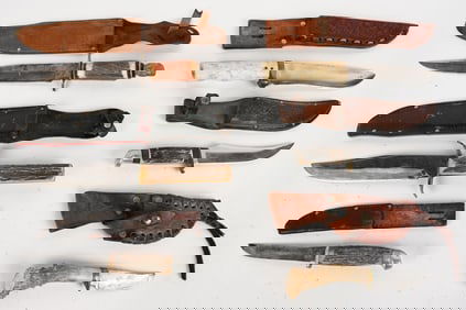 SIX STAGE HANDLE FIXED BLADE KNIVES