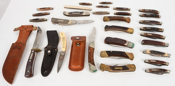 SCRADE RAVE LOT OF 28 KNIVES