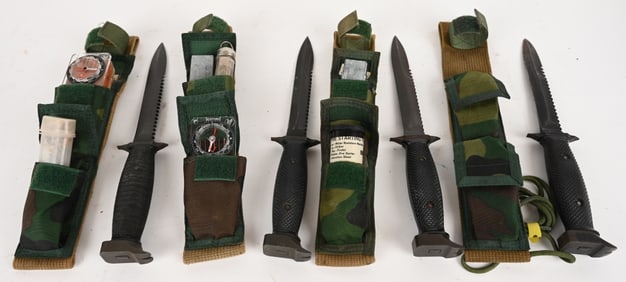 LOT OF 4 IMPERIAL M7S SURVIVAL KNIVES
