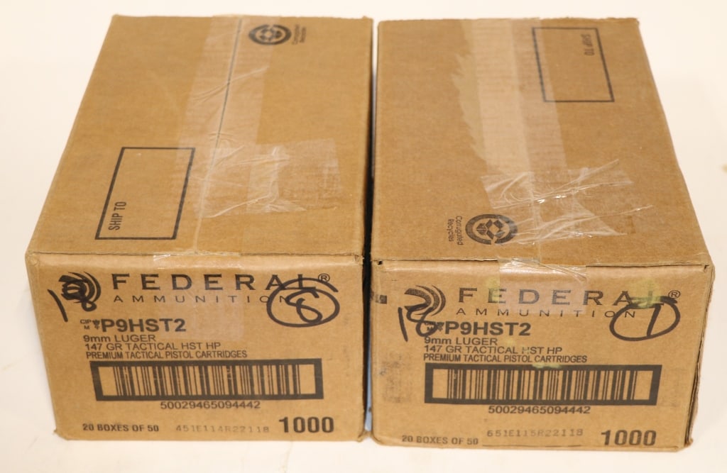 2000 OUNDS OF FEDERAL HST 147 GR 9MM: 2000 OUNDS OF FEDERAL HST 147 GR 9MM