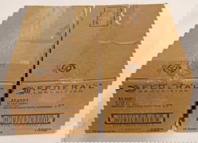 2000 ROUNDS OF FERERAL 40 S&W FMJ AMMO
