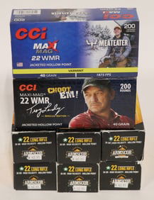 LOT OF 3400 ROUNDS OF 22 LR AND 22 WMR