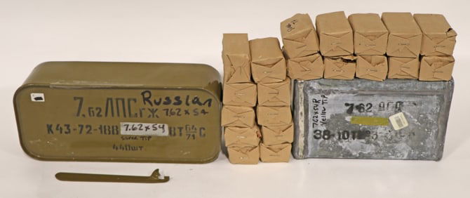 LOT OF1240 ROUNDS OF 7.62X54R AMMUNITION