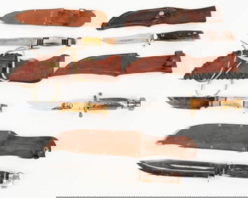 5 CUSTOM FIXED BLADE KNIVES