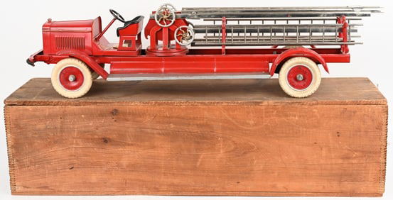 KINGSBURY MOTOR DRIVEN LADDER FIRE TRUCK w/ BOX
