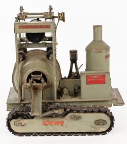 BUDDY L PRESSED STEEL CEMENT MIXER ON TREADS