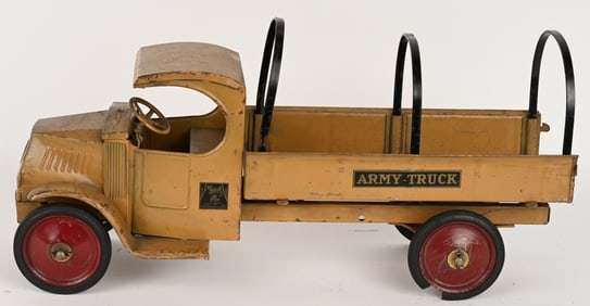 STEELCRAFT PRESSED STEEL MACK ARMY TRUCK
