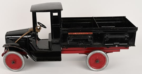 BUDDY L PRESSED STEEL SAND AND GRAVEL TRUCK