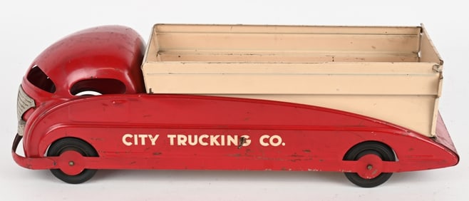 STEELCRAFT ART DECO CITY TRUCKING DUMP TRUCK