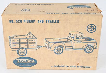 1962 TONKA PICKUP AND TRAILER MIB
