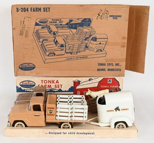 1961 TONKA FARM SET STORE DISPLAY w/ BOX