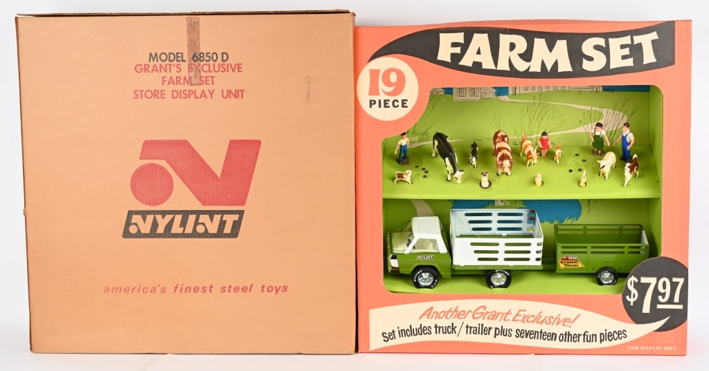 1961 TONKA FARM SET STORE DISPLAY w/ BOX (1 of 14)