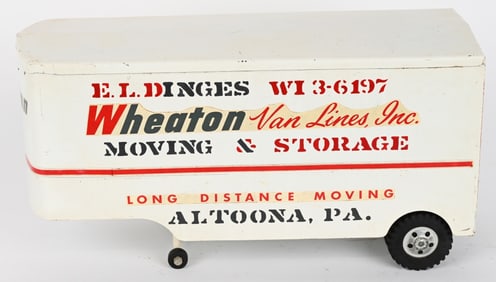 TONKA WHEATONS VAN LINES TRAILER w/ LETTERING