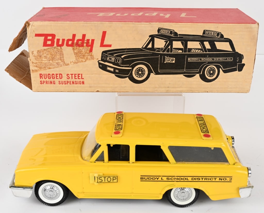BUDDY L SCHOOL STATION WAGON w/ BOX (1 of 9)