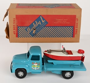 BUDDY L BOAT TRANSPORT w/ BOX