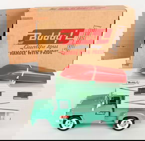 BUDDY L CAMPERS TRUCK WITH BOAT w/ BOX