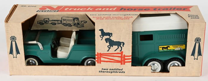 NYLINT TRUCK & HORSE TRAILER MIB