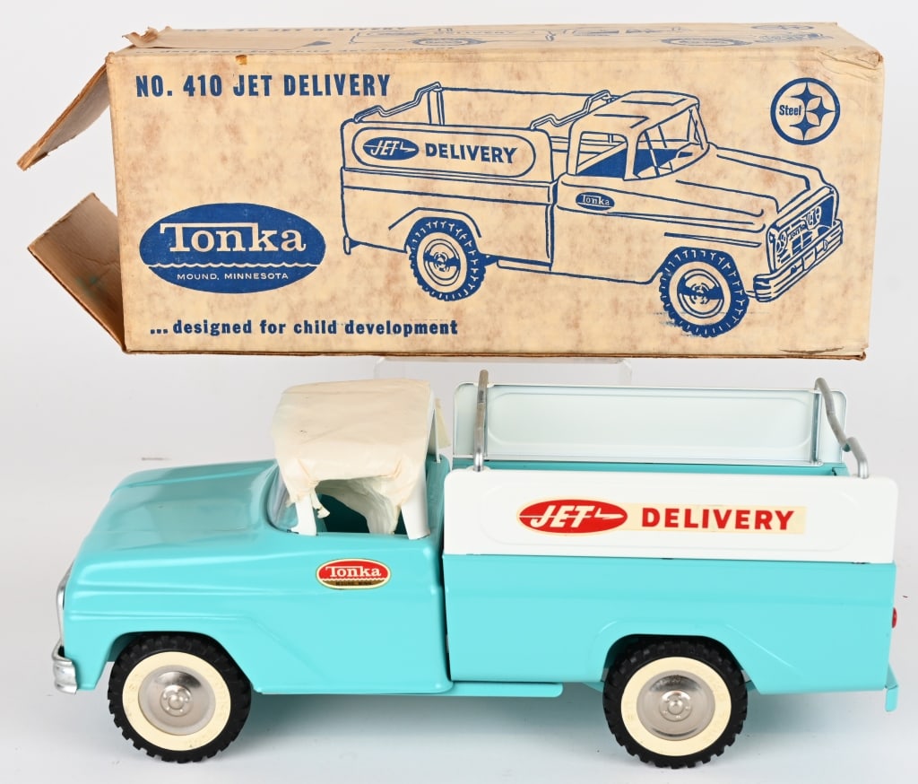 1962 TONKA JET DELIVERY TRUCK w/ BOX (1 of 11)