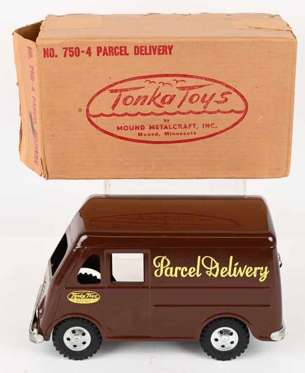 1954 TONKA PARCEL DELIVERY TRUCK w/ BOX (1 of 8)