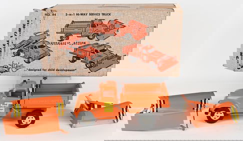 1957 TONKA HI-WAY SERVICE TRUCK SET w/ BOX