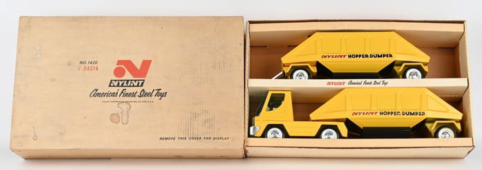 NYLINT HOPPER DUMPER & TRAILER w/ BOX