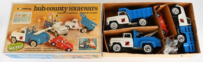 HUBLEY HUB COUNTY HIGHWAYS SET w/ BOX