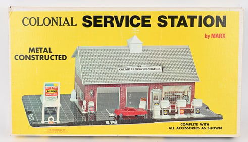 MARX COLONIAL SERVICE STATION MIB