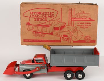 MARX HYDRAULIC LOAD & DUMP TRUCK w/ BOX
