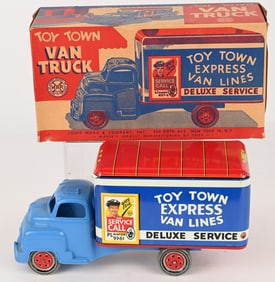 MARX TOY TOWN VAN TRUCK w/ BOX
