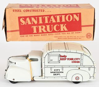 MARX SANITATION TRUCK w/ BOX