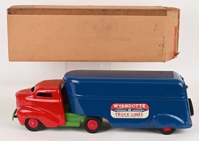 WYANDOTTE TRUCK LINES SEMI TRUCK w/ BOX