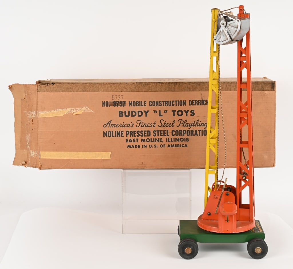 BUDDY L MOBILE CONSTRUCTION DERRICK w/ BOX (1 of 5)