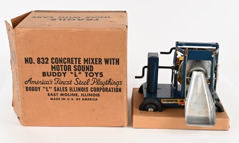 BUDDY L CONCRETE MIXER WITH MOTOR SOUND w/ BOX