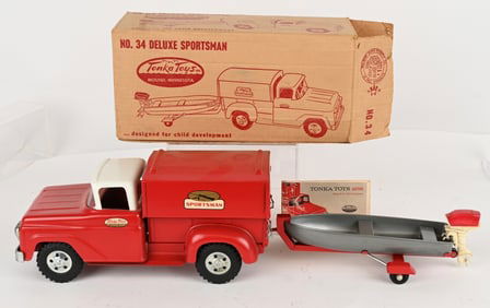 1958 TONKA DELUXE SPORTSMAN SET w/ BOX