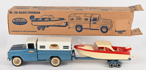 1960 TONKA DELUXE FISHERMAN SET w/ BOX