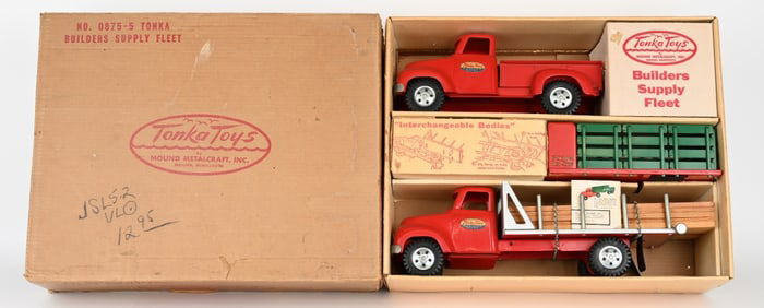 1955 TONKA BUILDERS SUPPLY FLEET MIB