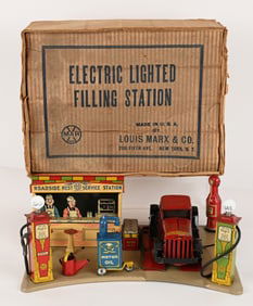MARX ROADSIDE REST FILLING STATION w/ BOX