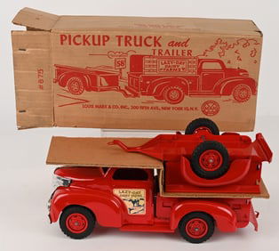 MARX LAZY DAY FARM TRUCK & TRAILER w/ BOX