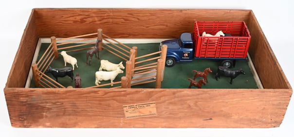 1957 TONKA STOCK FARM FACTORY STORE DISPLAY