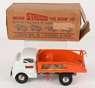 STRUCTO WINDUP WRECKER TRUCK w/ BOX