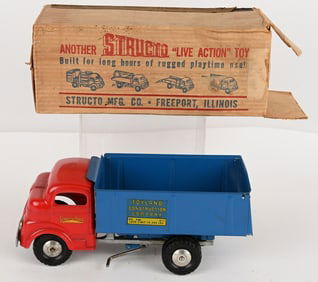 STRUCTO WINDUP SHOVEL DUMP TRUCK w/ BOX