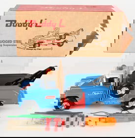 BUDDY L FLAT TIRE WRECKER & FLASHER LIGHT w/ BOX