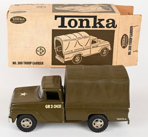 1964 TONKA TROOP CARRIER & SEAT w/ BOX