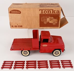 1962 TONKA STAKE TRUCK w/ BOX