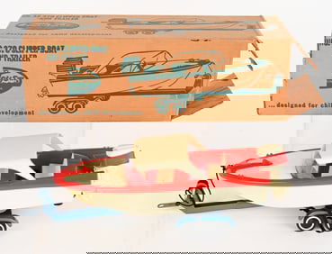 1960 TONKA CLIPPER BOAT & TRAILER w/ BOX