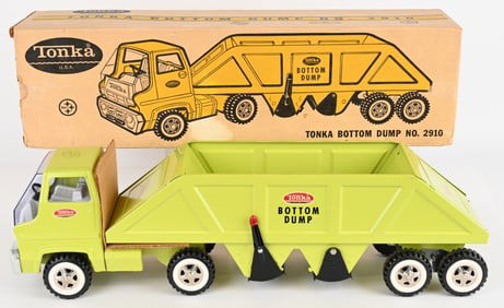 1971 TONKA BOTTOM DUMP "GREEN" w/ BOX