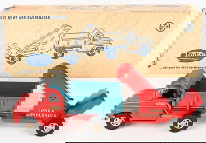 1962 TONKA DUMP & SANDLOADER w/ BOX