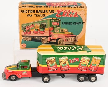LINEMAR TIN FRICTION ELLIS FOOD TRUCK w/ BOX