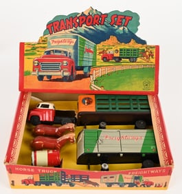 JAPAN TIN FRICTION TRANSPORT SET w/ BOX