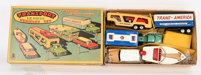 JAPAN 12 PIECE TRANSPORT SET w/ BOX